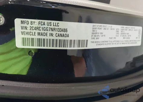 2022 Chrysler Pacifica Limited from USA, damaged, VIN 2C4RC1GG7NR133486